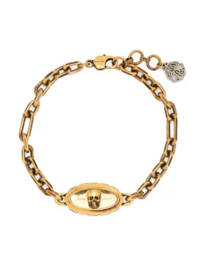 アレキサンダーマックイーンAlexanderMcQueenゴールドスカルバングル 中古・古着通販】ALEXANDER McQUEEN (アレキサンダー