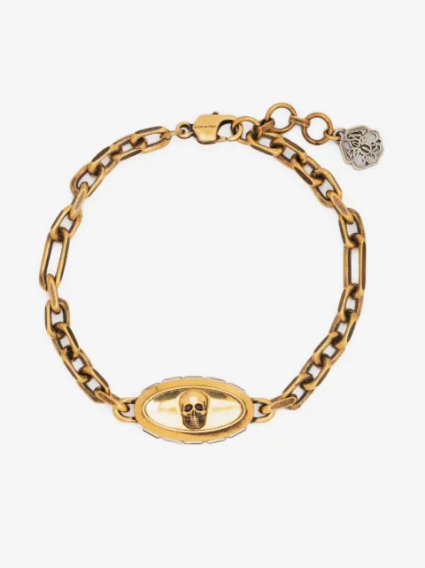 Alexander McQueen skull-detail chain-link bracelet