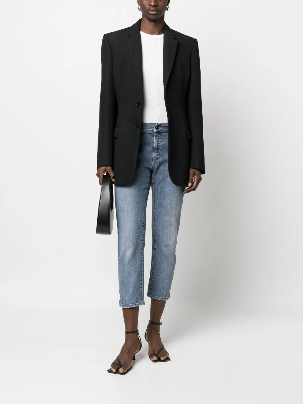 Image 2 of Prada Pre-Owned 2000s slim-legged cropped jeans
