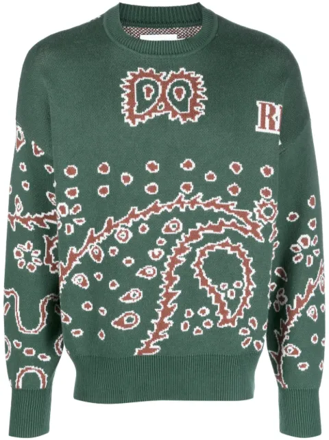 RHUDE intarsia-knit jumper