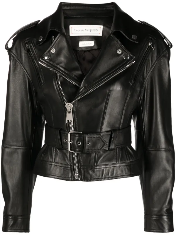 Alexander mcqueen cheap leather coat