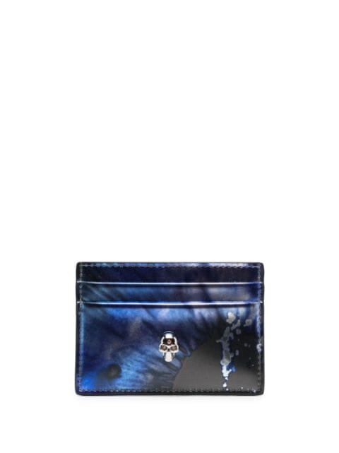 Alexander McQueen - skull-embellished logo-stamp wallet