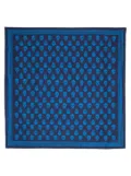 Alexander McQueen Biker silk scarf - Blue