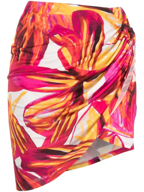 Louisa Ballou falda corta con estampado Knight's Tour