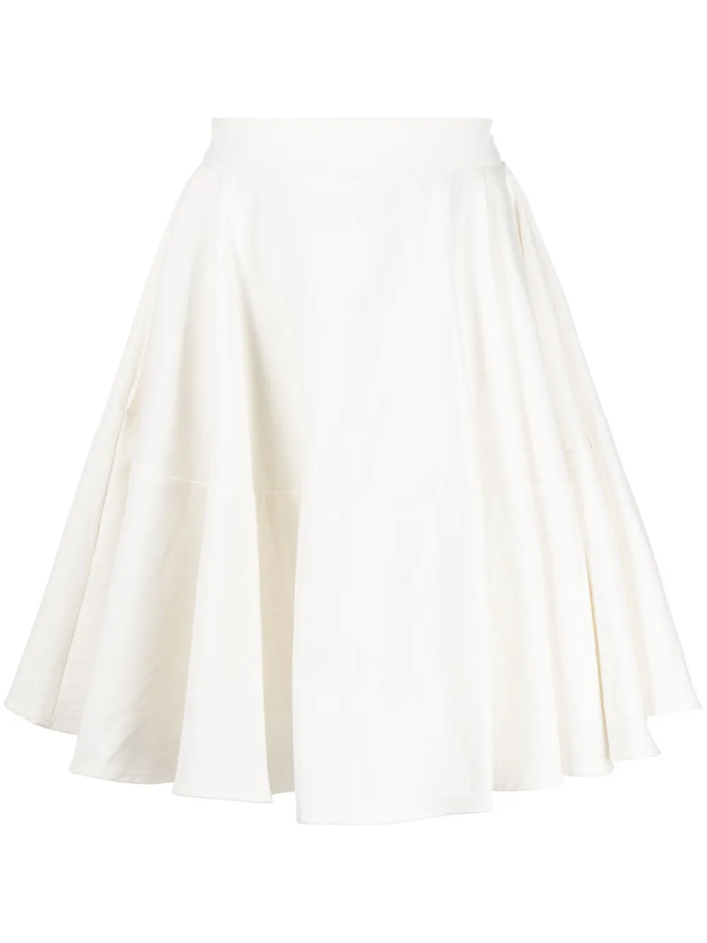 Palmer Harding Flared High-waisted Skirt In White