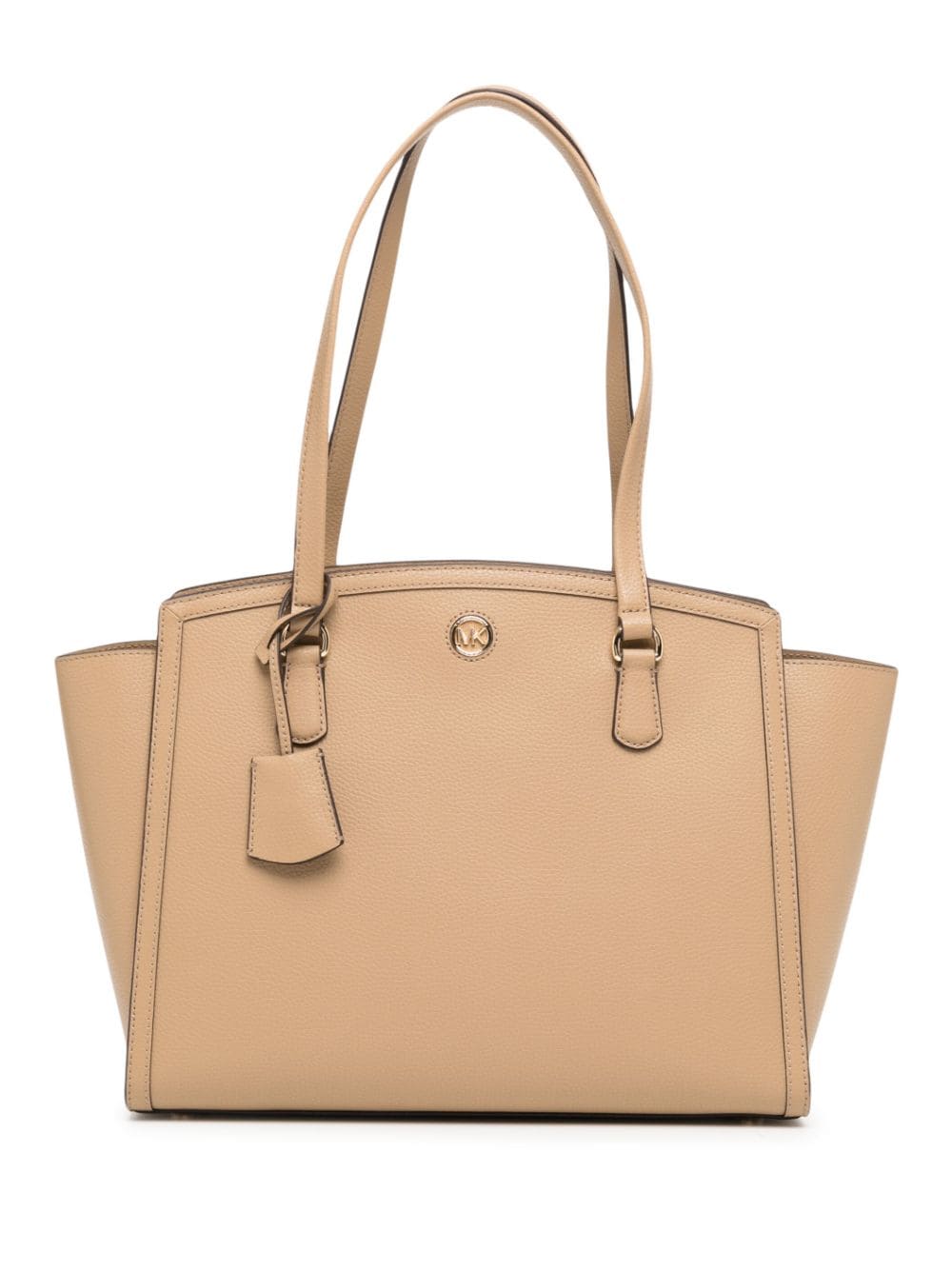 Shop Michael Kors Chantal Leather Tote Bag In Braun