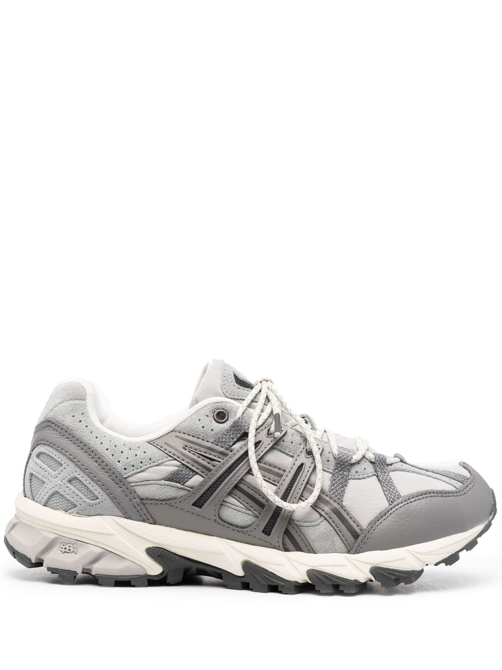 Asics Panelled Low-top Sneakers In Grey