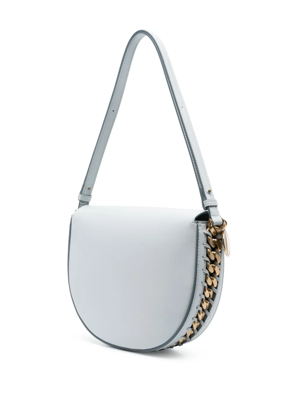  Stella Mccartney Borsa A Spalla Frayme Media - Blu 