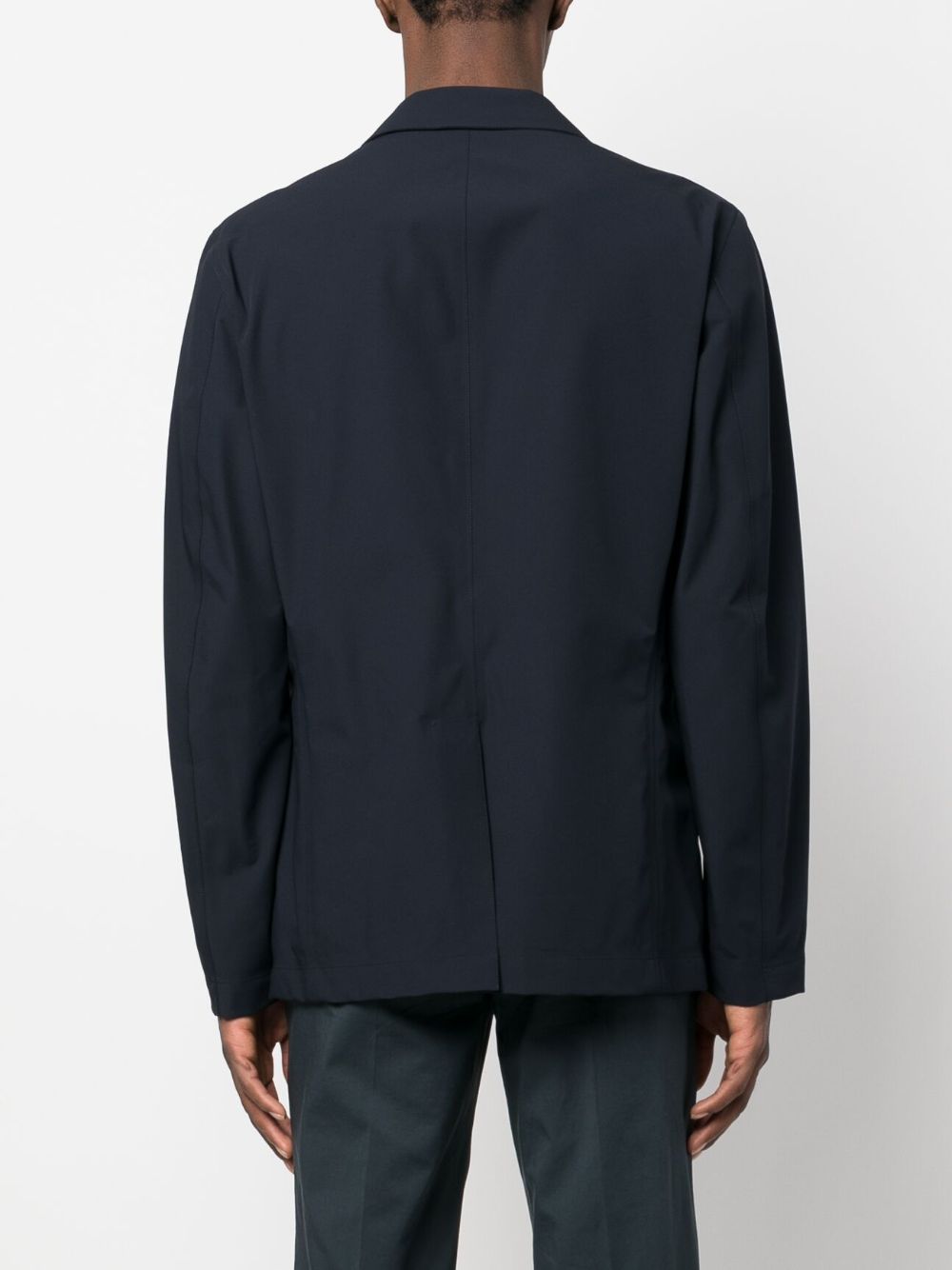 Shop Herno Plain Single-breasted Blazer In Blau