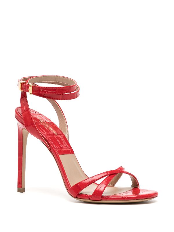 Michael kors red hot sale flat sandals