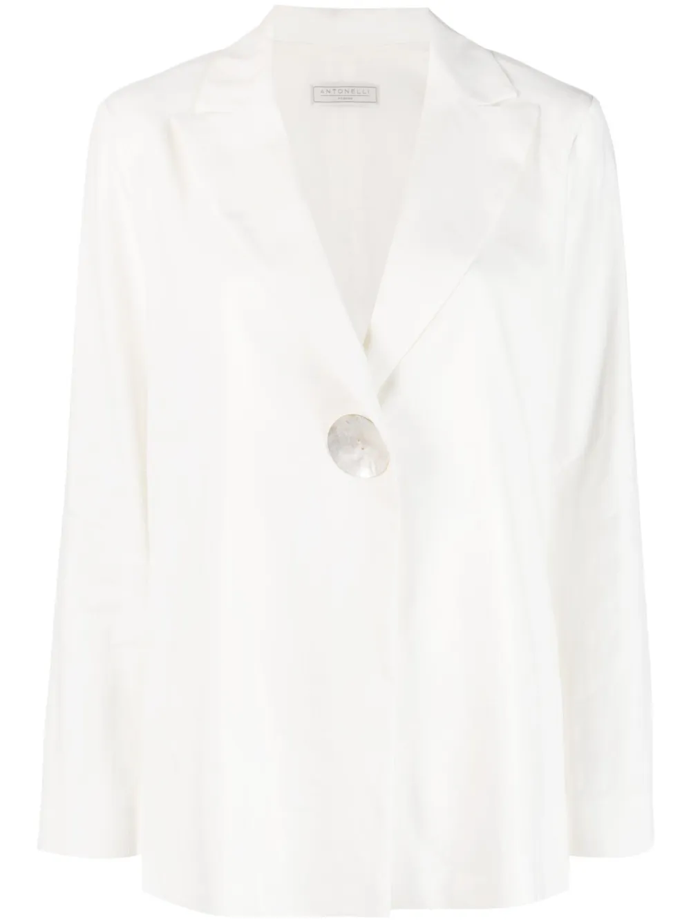 Antonelli single-breasted linen-blend blazer