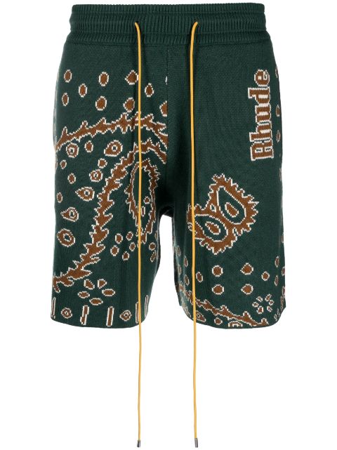 RHUDE intarsia-knit drawstring shorts