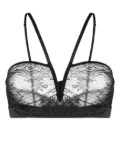 Love Stories Celeste v-shape vamp bralette - Black