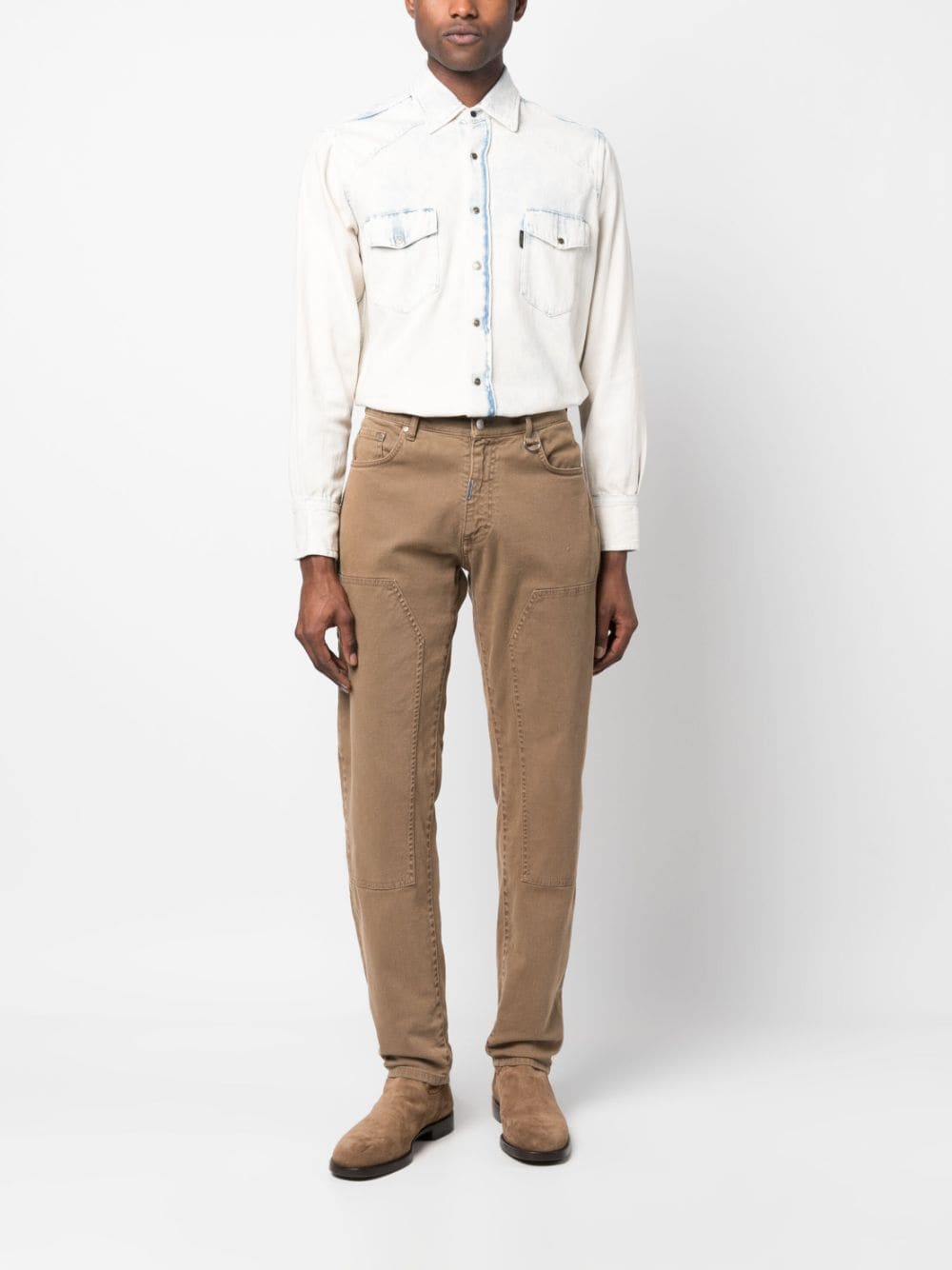 Haikure Denim overhemd - Beige