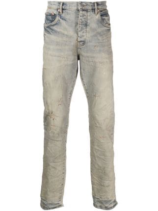 Purple Brand distressed-effect straight-leg Jeans - Farfetch