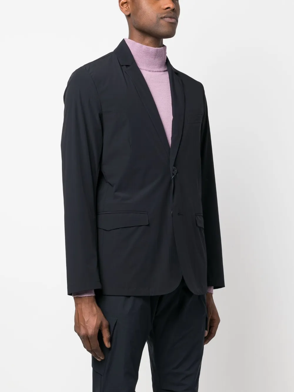 Shop Herno Single-breasted Blazer In Blau