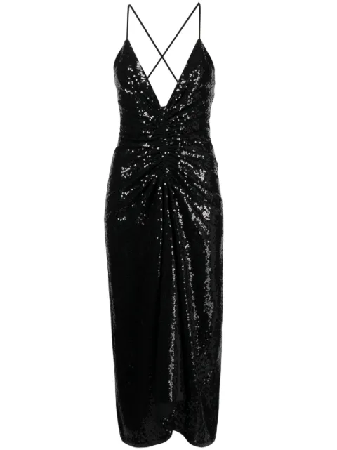 Michael Kors Collection sequin-embellished cascade dress