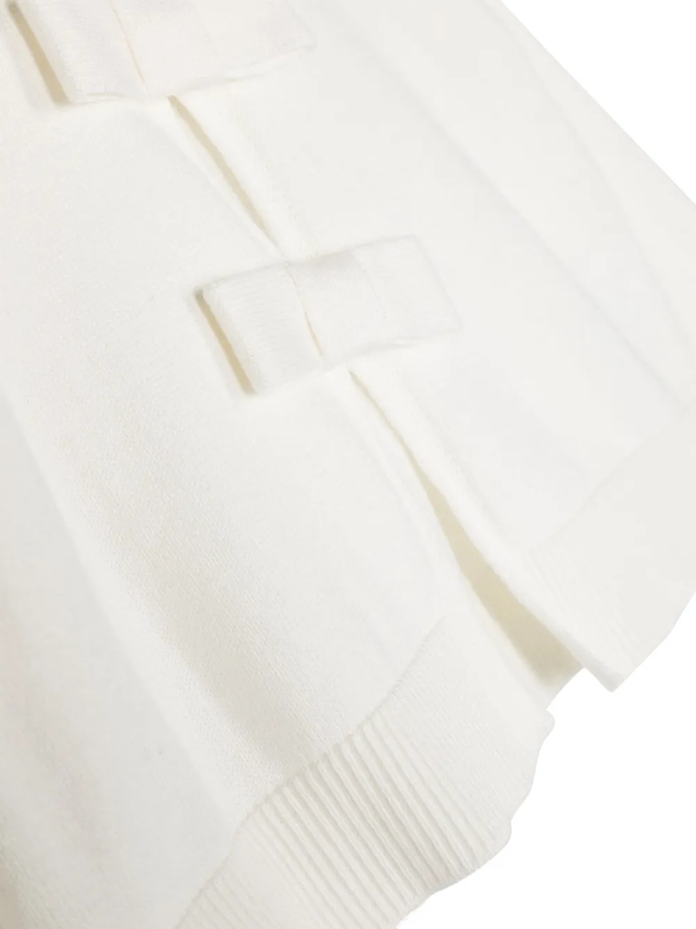 Simonetta Bow-detailing Cotton Cardigan In White