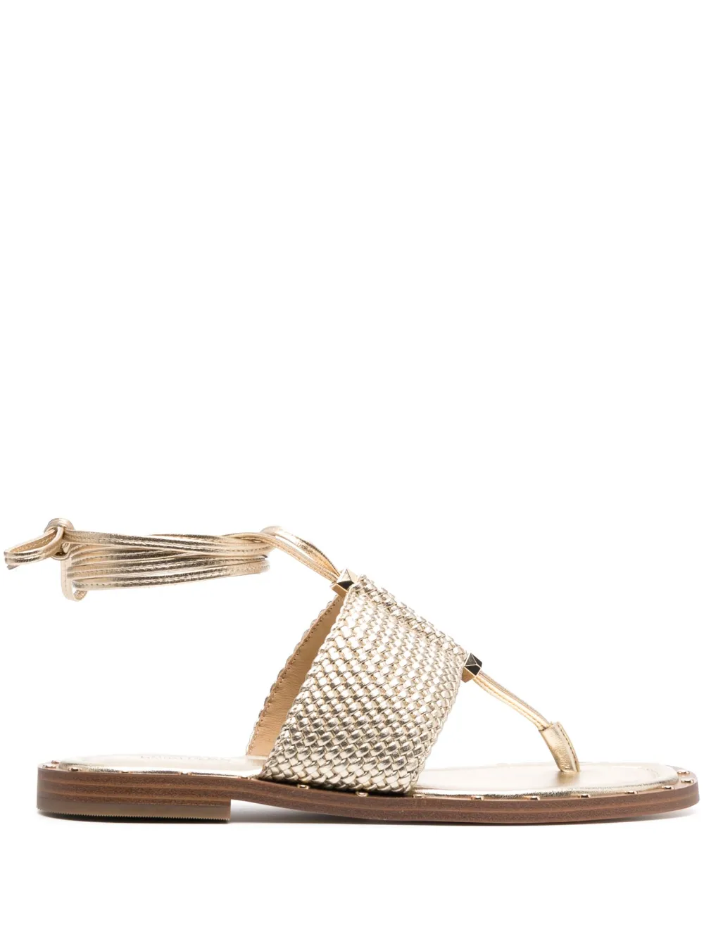 Michael Kors Collection Jagger metallic leather sandals