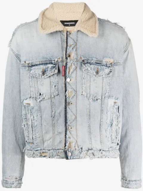 DSQUARED2 distressed denim jacket