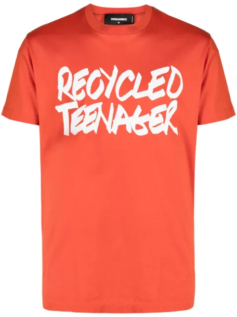 DSQUARED2 graphic-print cotton T-shirt