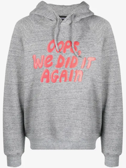DSQUARED2 slogan-print cotton hoodie