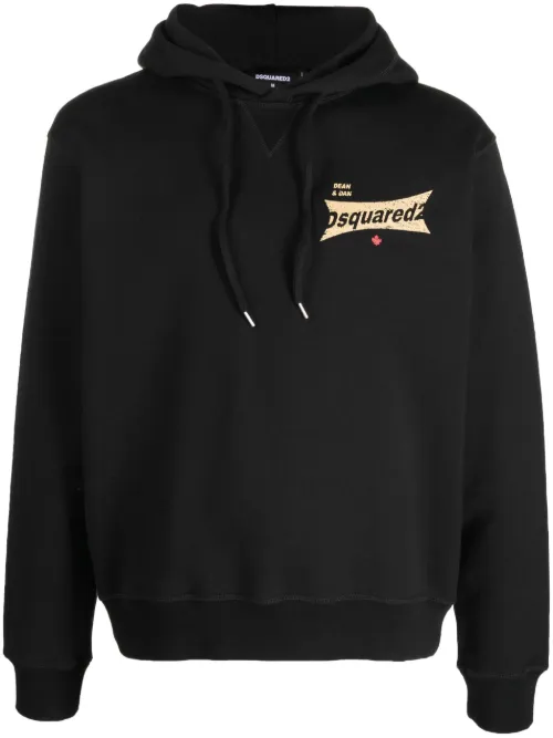 Hoodie en coton à logo imprimé - DSQUARED2 - Modalova