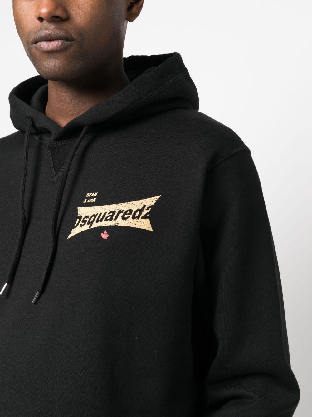 Disqued DSQUARED2 logo-print cotton hoodie Men