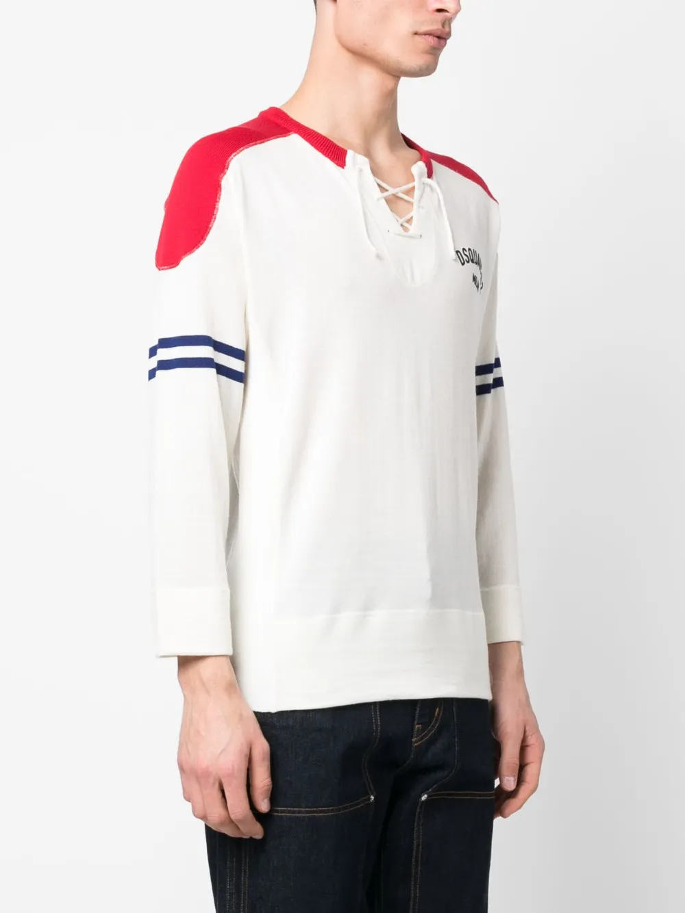 DSQUARED2 Trui met logoprint Wit