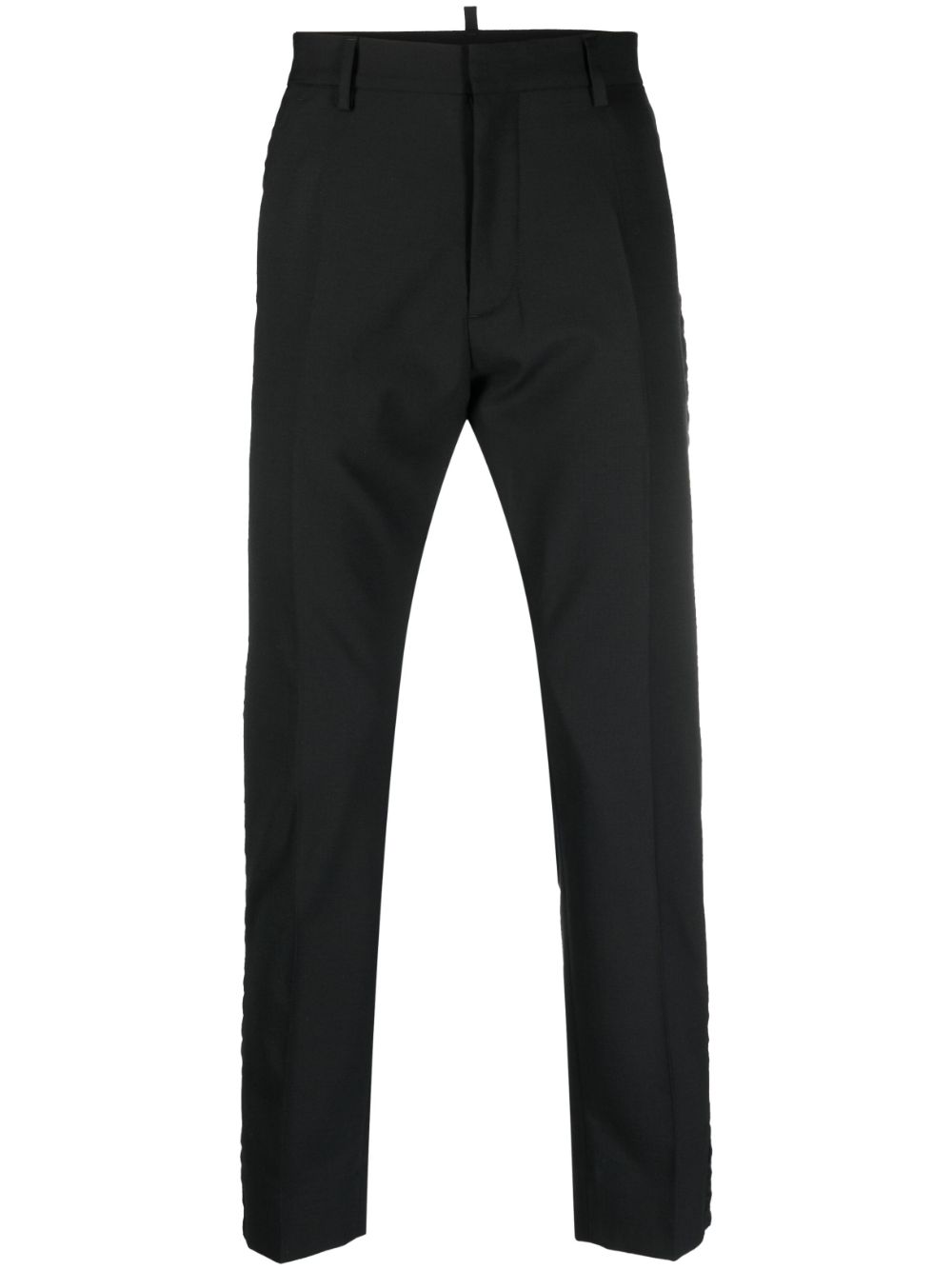 tailored straight-leg trousers