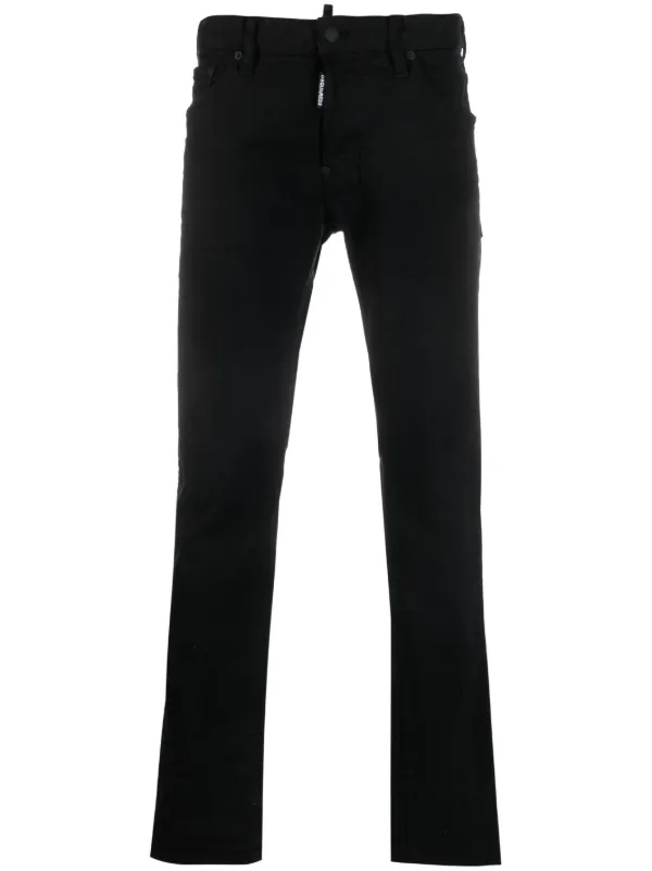 DSQUARED2 ローライズ スキニーパンツ | ブラック | FARFETCH JP