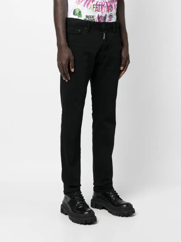 Dsquared 2 ローウエストスキニーパンツ DSQUARED2 ローライズ スキニーパンツ | ブラック | FARFETCH JP