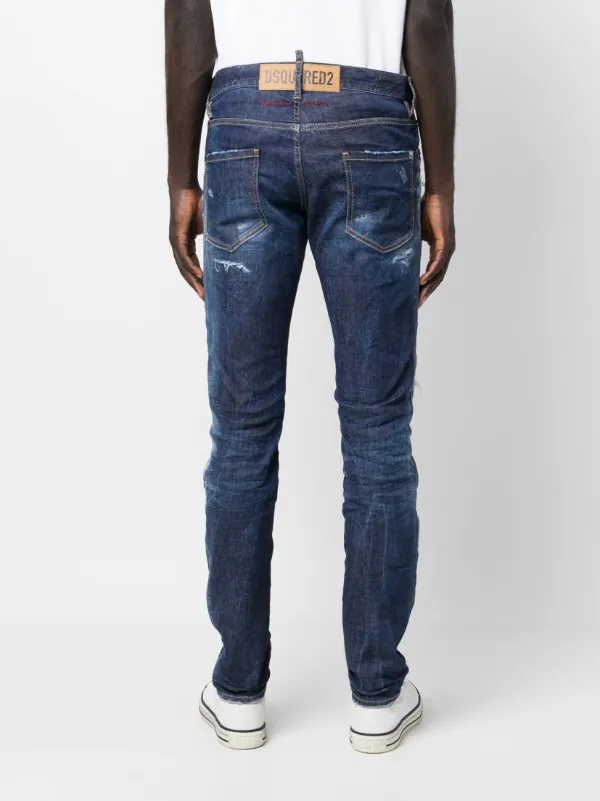 DSQUARED2 distressed-finish Denim Jeans | Blue | FARFETCH
