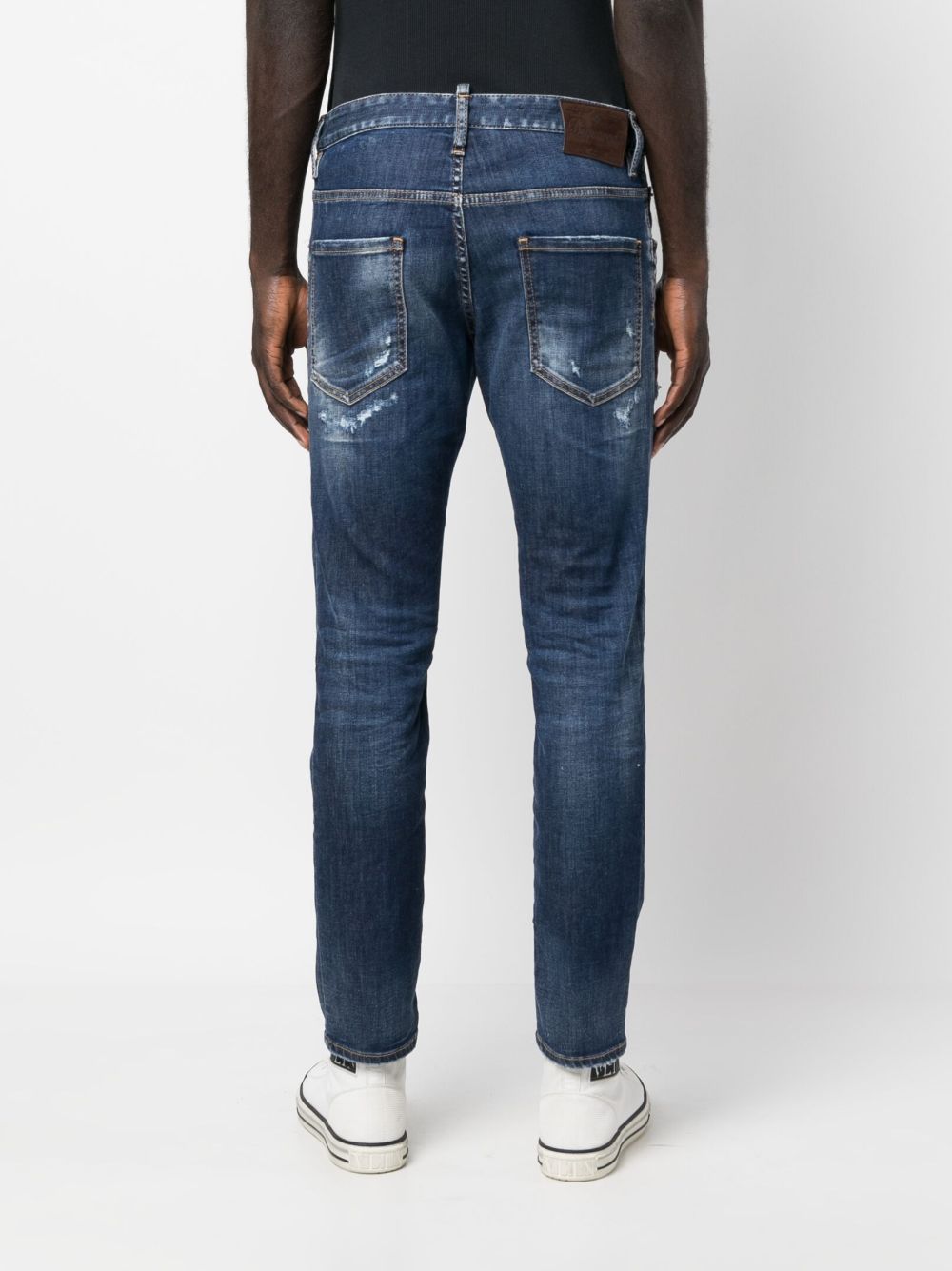 DSQUARED2 distressed-finish tapered-leg jeans Men