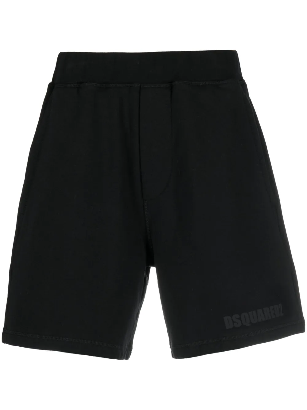 DSQUARED2 logo-print cotton shorts – Black