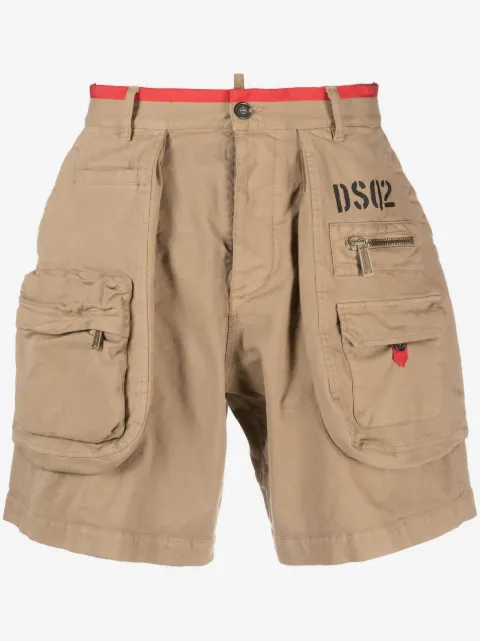 DSQUARED2 multiple-pockets cargo shorts