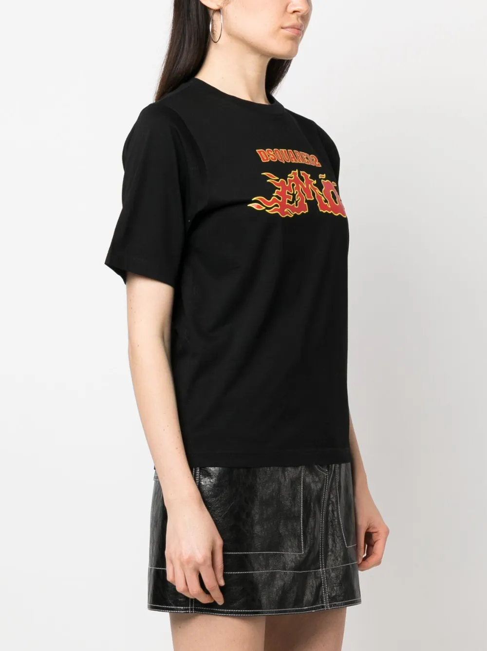 Dsquared2 Logo-print Short-sleeve T-shirt In Black