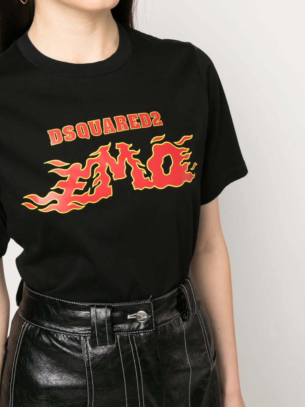 Dsquared2 Logo-print Short-sleeve T-shirt In Black