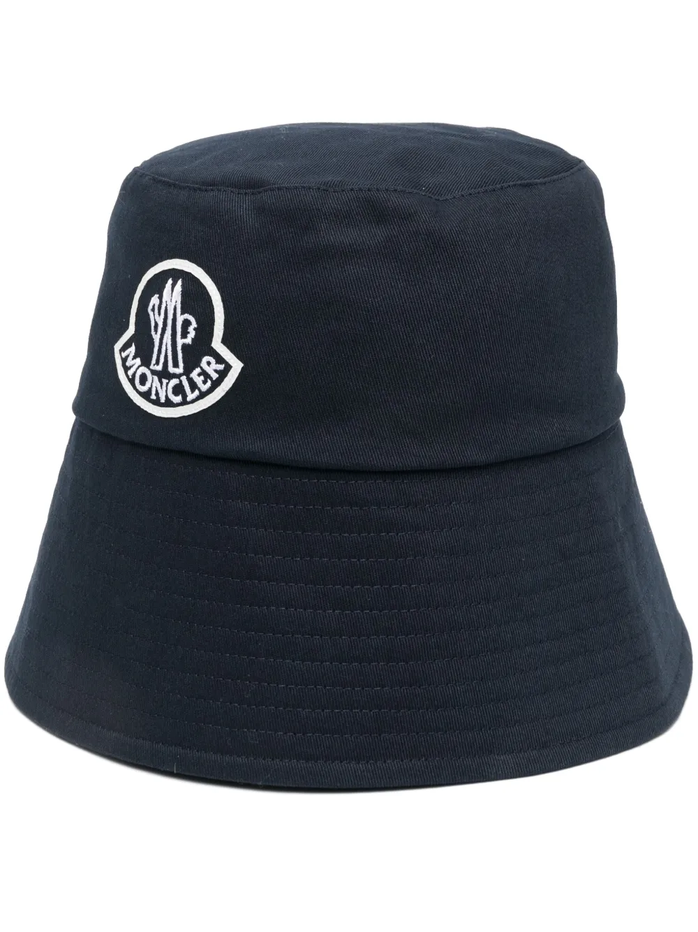 moncler fisherman hat with logo in black | modesens