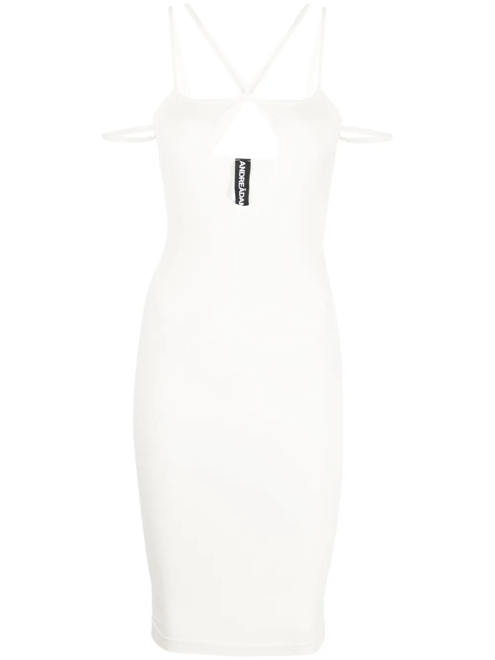 ANDREĀDAMO strap-detail midi dress