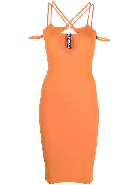 ANDREĀDAMO strap-detail midi dress 
