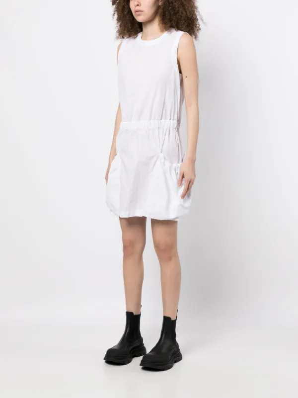 MONCLER(モンクレール) ノースリーブ ドレス Moncler ノースリーブ ミニドレス | ホワイト | FARFETCH JP