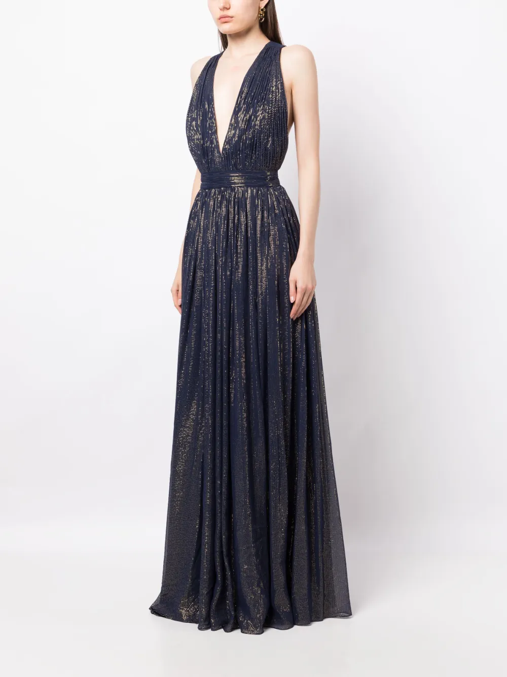 Michael Kors Collection Hutton lamé-effect Gown Dress - Farfetch