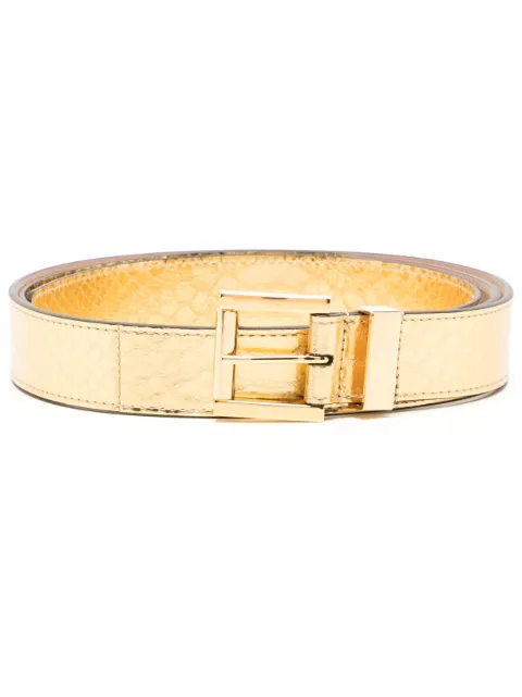 Michael Kors Collection snakeskin-effect leather belt