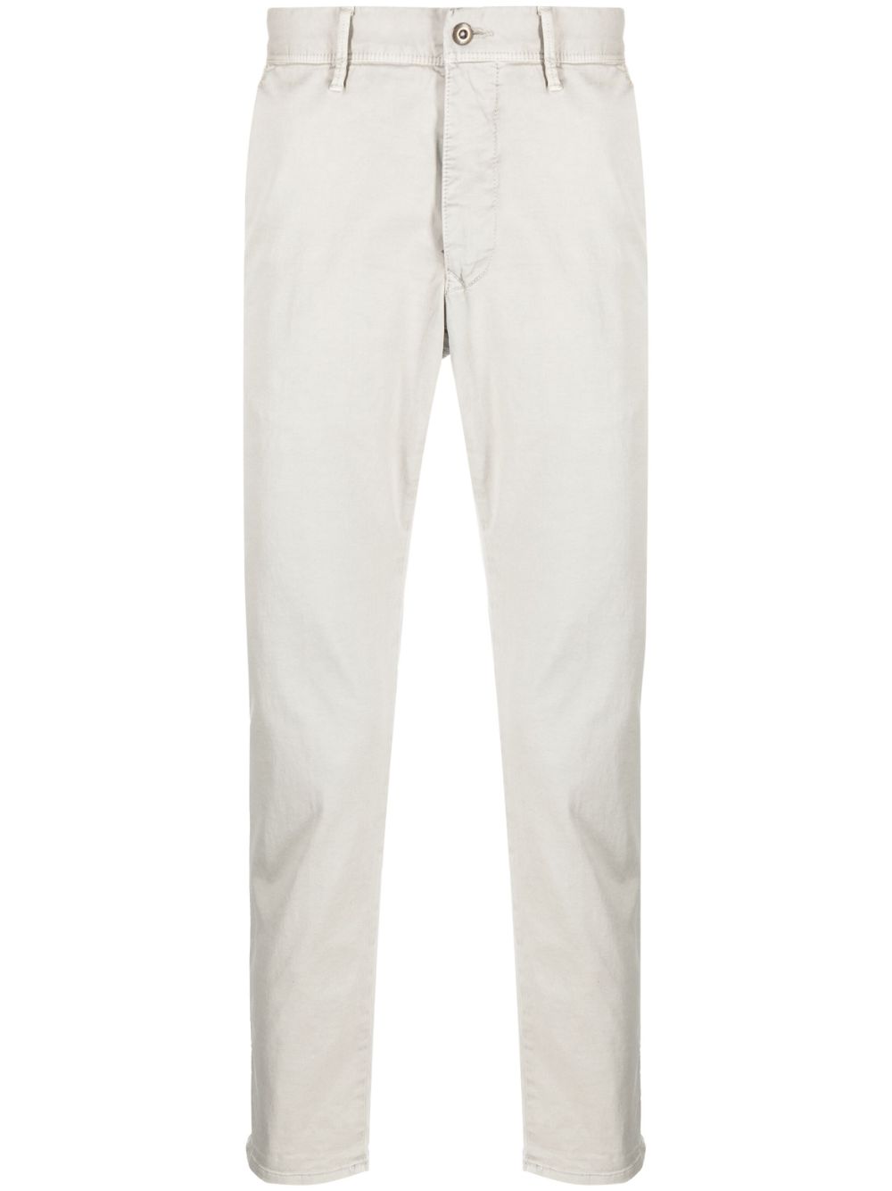 Incotex plain cotton chino trousers