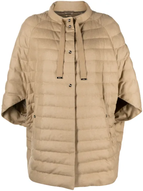Herno bow-detail quilted jacket