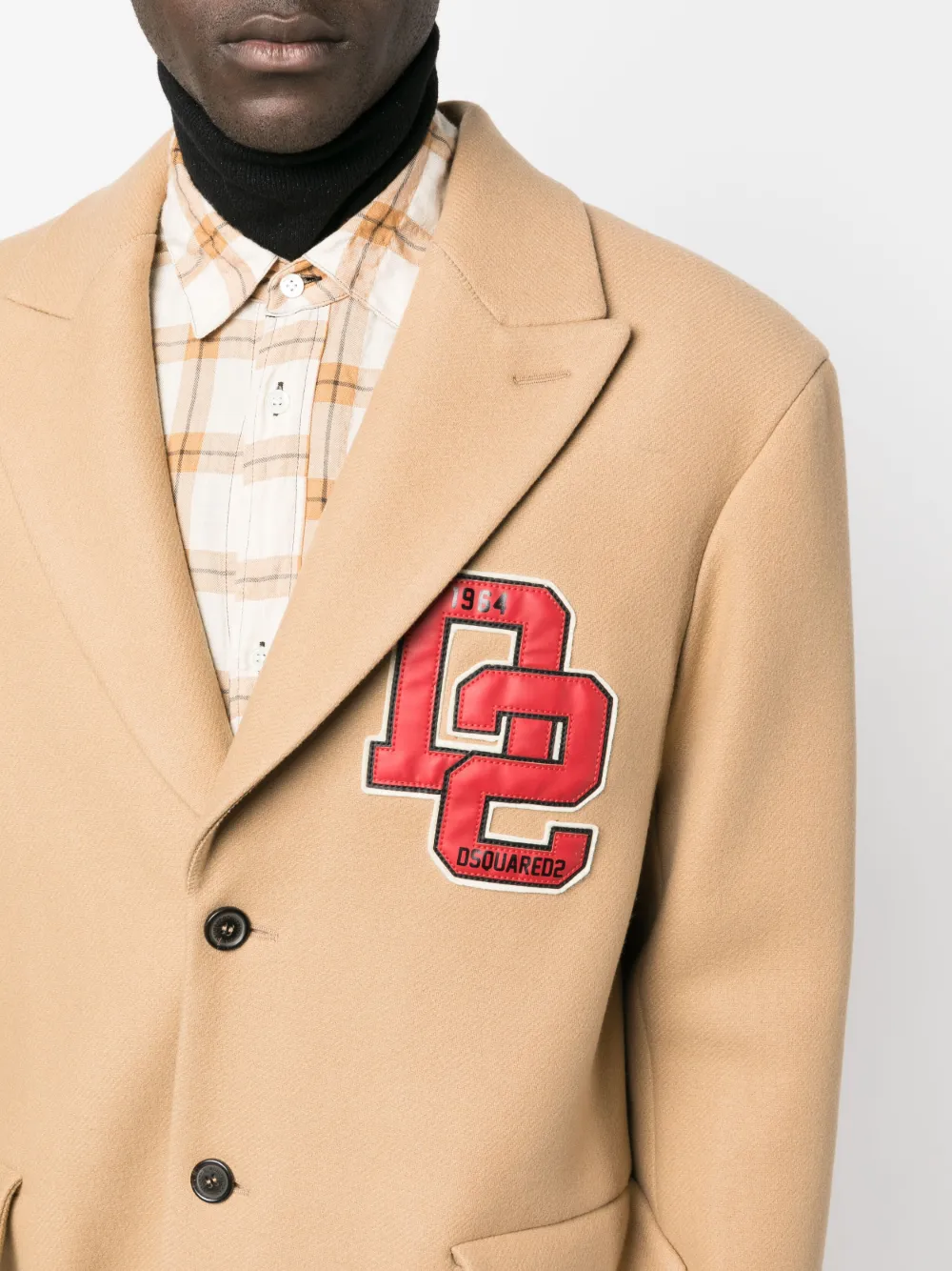 DSQUARED2 NUMBER PATCH-DETAIL COAT