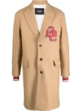 DSQUARED2 number patch-detail coat - Neutrals