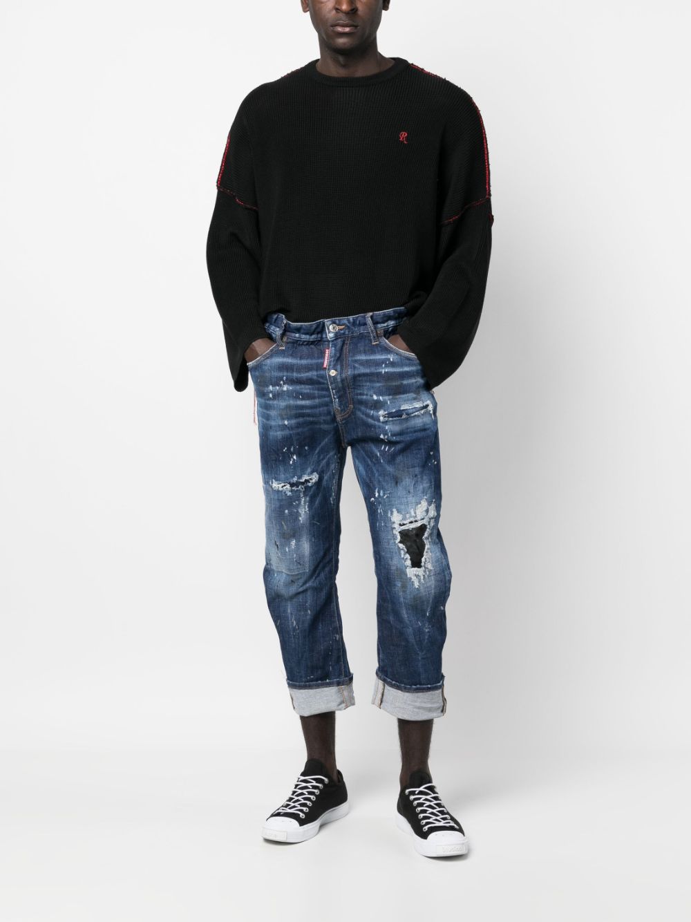 Dsquared2 Cropped jeans - Blauw