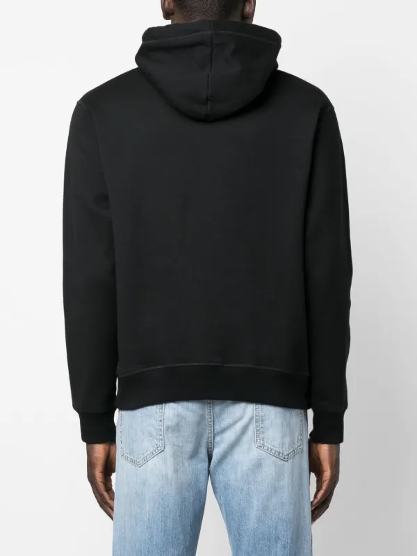 パーカー・フーディ Dsquared2 Logo-Print Black Cotton Hoodie DSQUARED2 logo-print Cotton Hoodie | Black | FARFETCH